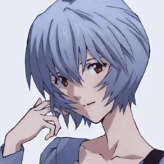 😉 emoji аянами Рей. Telegram sticker 15 of 70