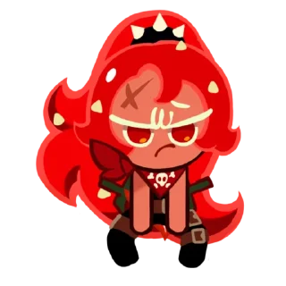 😠 emoji Chilli pepper cookie Telegram sticker 5 of 13