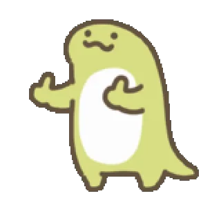🦖 emoji Moving lizard @nyakwii Telegram sticker 7 of 8