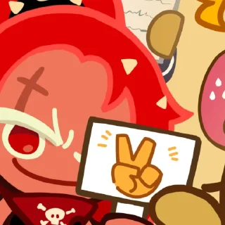 ✌️ emoji Chilli pepper cookie Telegram sticker 12 of 13