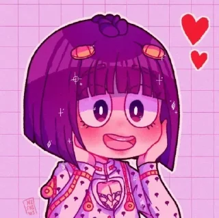 😳 emoji @AllAnimeStickers x @Earth928B Telegram sticker 18 of 95