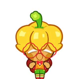 🫑 emoji Bell Pepper Cookie! Telegram sticker 13 of 73