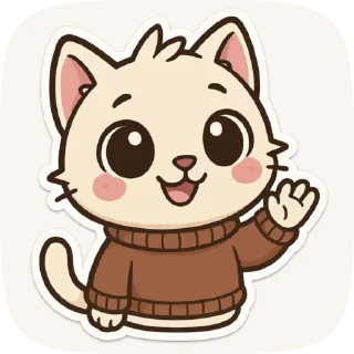 Sticker from 𓍼  Котик Луми  𓍼