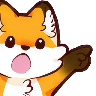 😮 emoji Vicksy Fox Telegram sticker 7 of 85