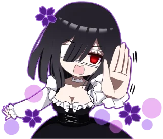 ✋ emoji Fallen Darkness @jp_stickers Telegram sticker 8 of 24