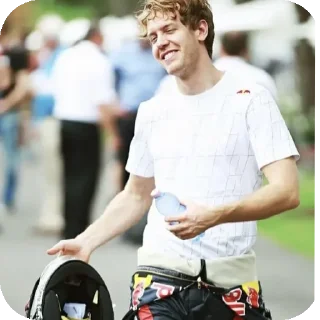 🙃 emoji Sebastian Vettel & Mark Webber Telegram sticker 12 of 101