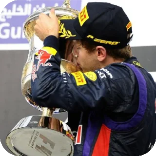 🏆 emoji Sebastian Vettel & Mark Webber Telegram sticker 18 of 101
