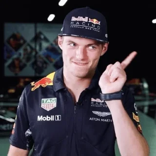 🌟 emoji Max Verstappen :: @doroshkayyf1 Telegram sticker 10 of 90