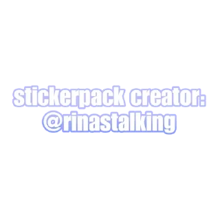 Sticker from ℝ𝕒𝕚𝕕𝕖𝕟 𝔼𝕚 → @rinastalking