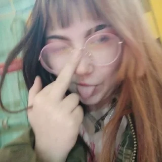 🖕 emoji хуи Telegram sticker 19 of 102