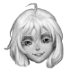 👧 emoji Tiny Bunny by Ferr Telegram sticker 15 of 26