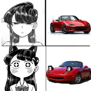 Sticker from Mazda miata