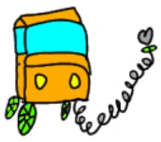 Sticker from Orange car