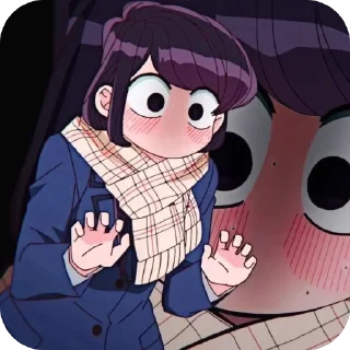 😳 emoji Shouko Komi Telegram sticker 5 of 20