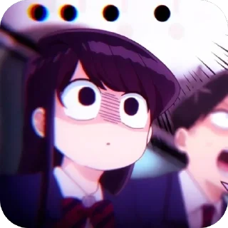 😬 emoji Shouko Komi Telegram sticker 16 of 20