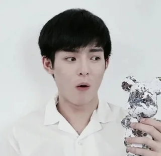😮 emoji Wang Haoxuan🖤 Telegram sticker 12 of 34