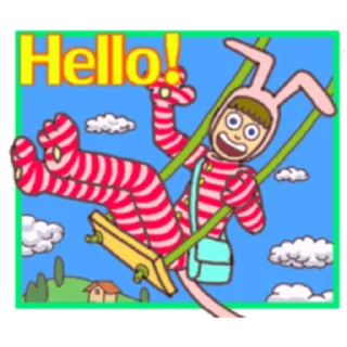 Sticker from Popee the performer