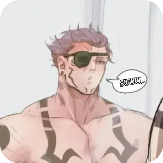 😎 emoji Esclavitud Sukuna @StickersPackRobot Telegram sticker 4 of 59