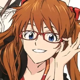 🤓 emoji Аска Telegram sticker 7 of 95