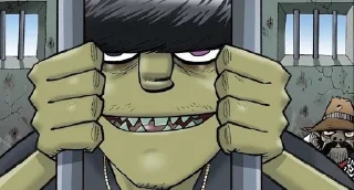 😈 emoji Murdoc (Gorillaz) Telegram sticker 15 of 120