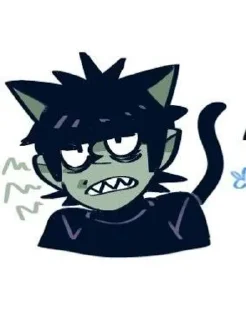 😺 emoji Murdoc (Gorillaz) Telegram sticker 21 of 120