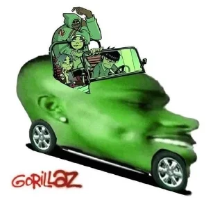 Sticker from Gorillaz