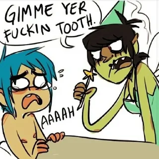 🧚 emoji Murdoc (Gorillaz) Telegram sticker 20 of 120