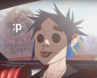 😛 emoji Gorillaz Telegram sticker 6 of 120