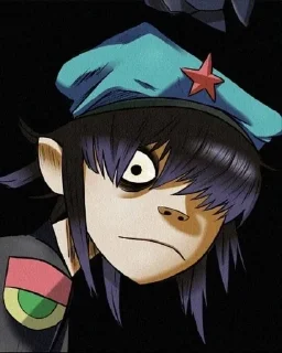 😳 emoji Cyborg Noodle (Gorillaz) Telegram sticker 15 of 30