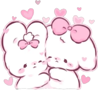 💘 emoji зайчик ;; @cuppoftea Telegram sticker 7 of 21