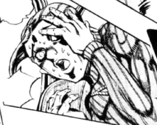 😰 emoji Doppio manga Telegram sticker 14 of 44