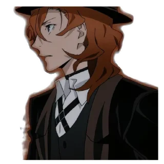 😶 emoji Накахара Чюя @stickerss21 Telegram sticker 23 of 50