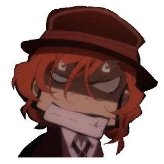 😡 emoji Накахара Чюя @stickerss21 Telegram sticker 8 of 50