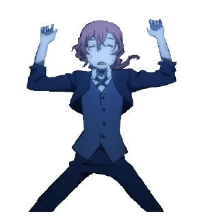 😪 emoji Накахара Чюя @stickerss21 Telegram sticker 24 of 50