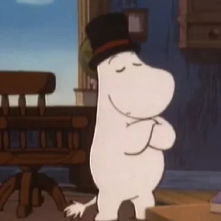 😒 emoji Moomin Telegram sticker 19 of 58