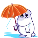 ☔️ emoji Moomin Telegram sticker 8 of 25