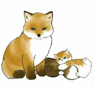 🎀 emoji (⁠◠⁠‿⁠・⁠)⁠—⁠☆ Moju_Sand cats2! Telegram sticker 22 of 23