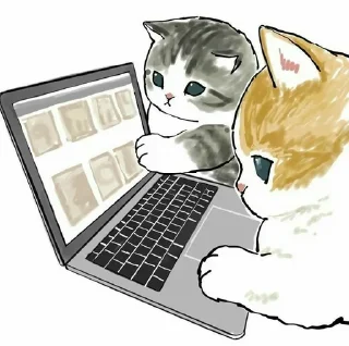 🎀 emoji (⁠◠⁠‿⁠・⁠)⁠—⁠☆ Moju_Sand cats2! Telegram sticker 6 of 23