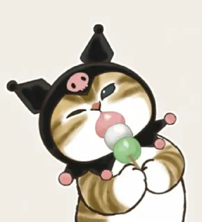 Sticker from (⁠◠⁠‿⁠・⁠)⁠—⁠☆ Moju_Sand cats!^