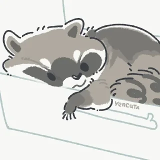 😴 emoji енотики Telegram sticker 15 of 42