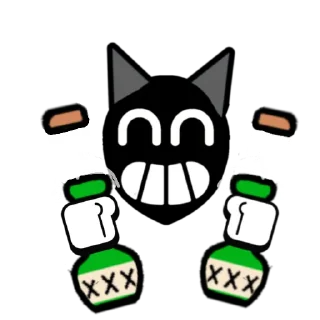 🍾 emoji (ремодель пинов) cartoon cat Telegram sticker 13 of 33