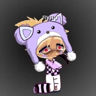 😞 emoji Gasha|пупс💜 Telegram sticker 10 of 15