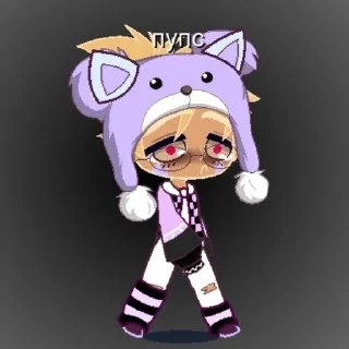🫤 emoji Gasha|пупс💜 Telegram sticker 8 of 15