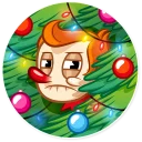 😐 emoji Christmas Elf Telegram sticker 21 of 30