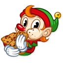 🍽 emoji Christmas Elf Telegram sticker 22 of 30