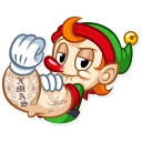 😏 emoji Christmas Elf Telegram sticker 19 of 30
