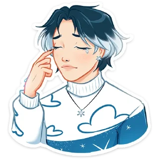 😭 emoji Винтер :: @stickroom Telegram sticker 10 of 48