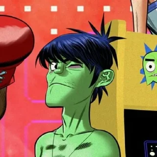 😉 emoji Murdoc Telegram sticker 18 of 40