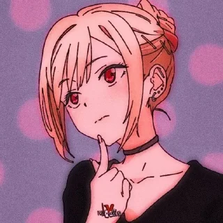 🤔 emoji marin: @catliing - создатель Telegram sticker 20 of 39