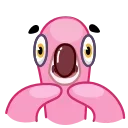 😨 emoji Pool Flamingo Telegram sticker 4 of 27